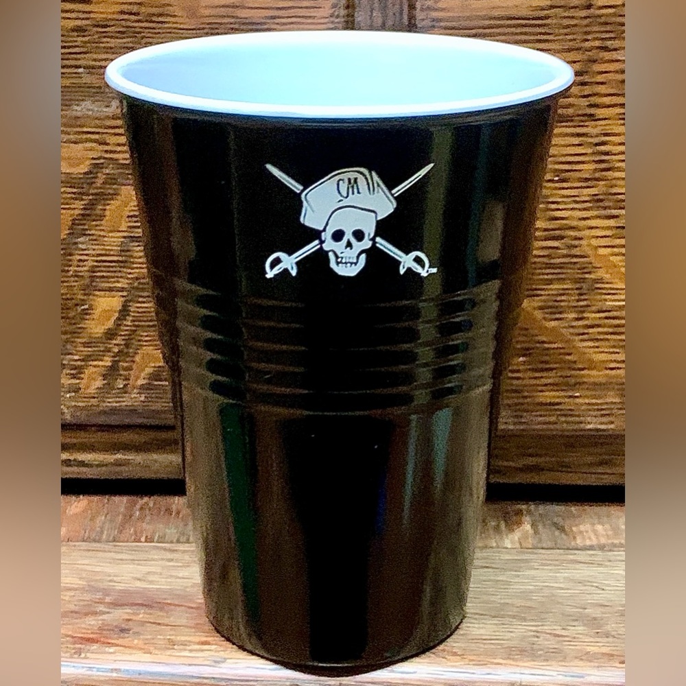 Officially Licensed Captain Morgan Rum Skull & Crossbones Pirate Plastic Glass